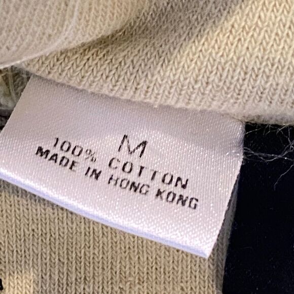 0821 Ellen Tracey French Terry V Neck Hoodie Chartreuse 100% Cotton Size M New - Picture 10 of 10